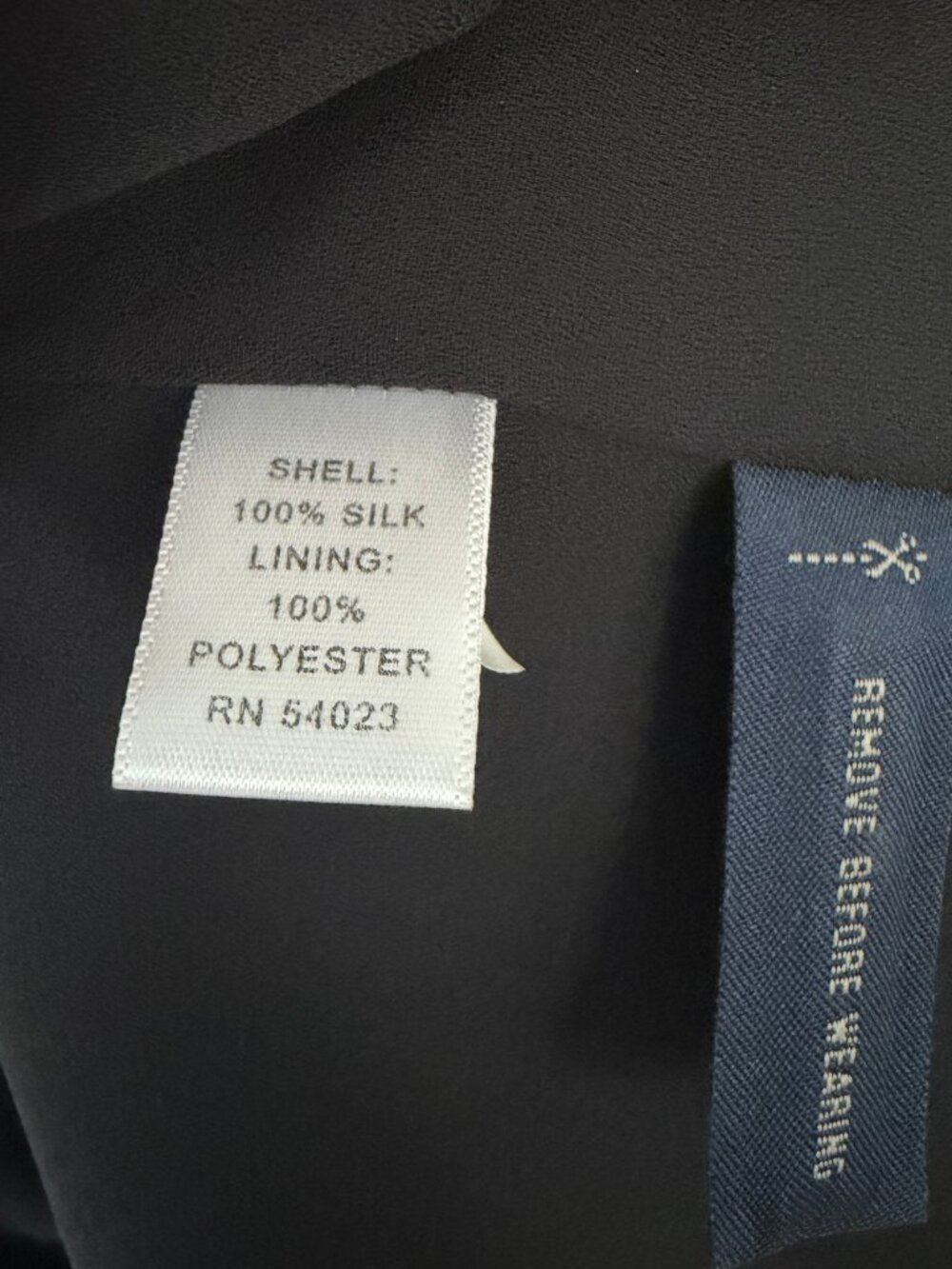 Banana Republic Black 100% Silk Twist Front Sheath Dress 6 - Picture 7 of 7